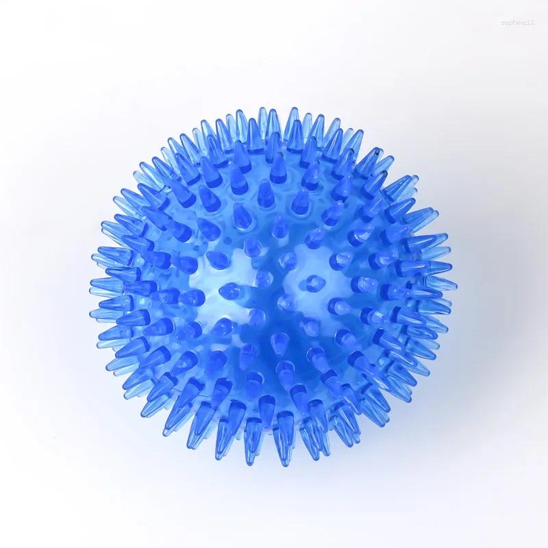 Update Pet Dog Toys Cat Puppy Sounding Toy Polka Squeaky Tooth Cleaning Ball TPR Training Teeth Chewing Thorn Balls Accessories