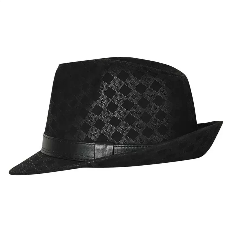 Genuine Leather Gentleman Top Hat For Men Britain Winter Nubuck Suede Wheat Ear Letters Printed Retro Dad Jazz Caps Fedora 241226