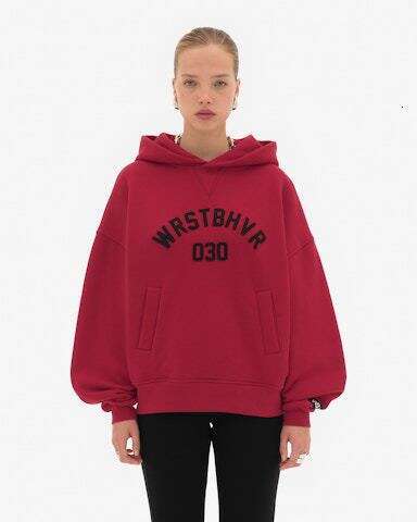 Loose hooded sweatshirt for men women, Y2K letter versatile, autumn and winter hoodie, trendy brand printed pattern
