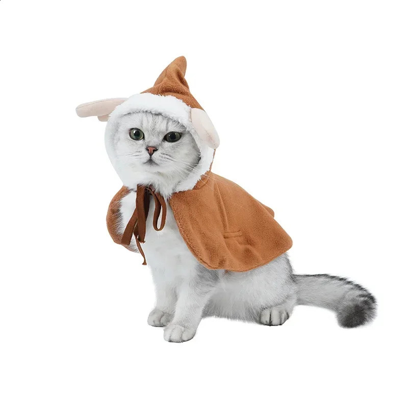 selling teddy reindeer pet clothes for Christmas cat and dog clothes cosplay pet halloween dog costumes for small dogs 241225