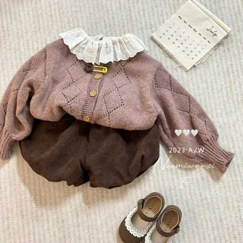 Winter Korea Kids Shorts for Girls Baby Girls Kawaii Bud Bubble Shorts Toddler Girl Cute Bloomers Pumpkin Pants Corduroy W241227