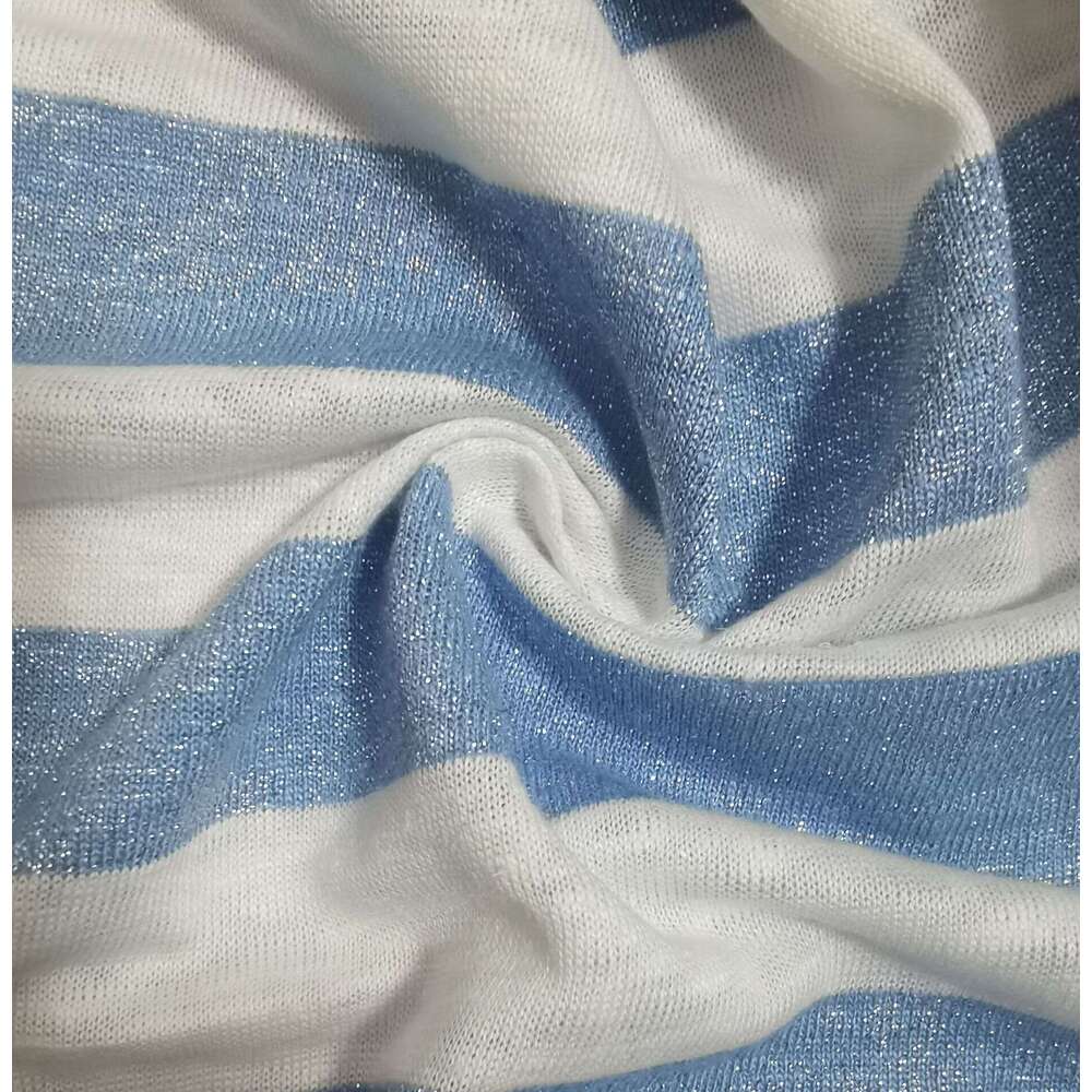Lightweight 14s cotton en wide strip single-sided knitted casual wear T-shirt vest Hangzhou women's clothing fabric