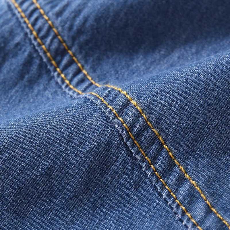 2024 Summer Childrens and Girls Fashion Blue Breathable Panel Jeans/Denim Shorts 1-6 Years Old W241227