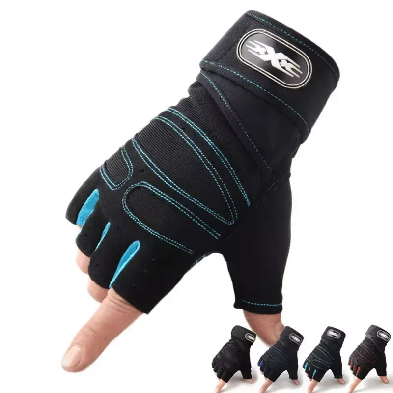 Half finger gym glove sport workout fitness glove custom cycling glove