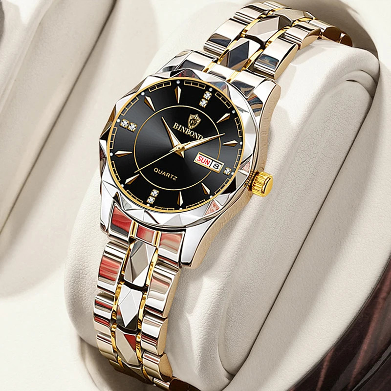 BINBONG Women Watches Fashion Ladies Quartz Watch Waterproof Luminous Date Stainless Wristwatch Girlfriend Lovers Gift 241225