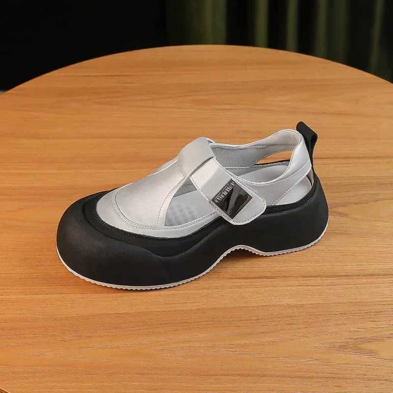 High Quality New Platform Women Casual Loafers Shoes Mid Heels Hollow Sandals Summer Brand Sport Running Cozy Women Shoes Sneakers T241227