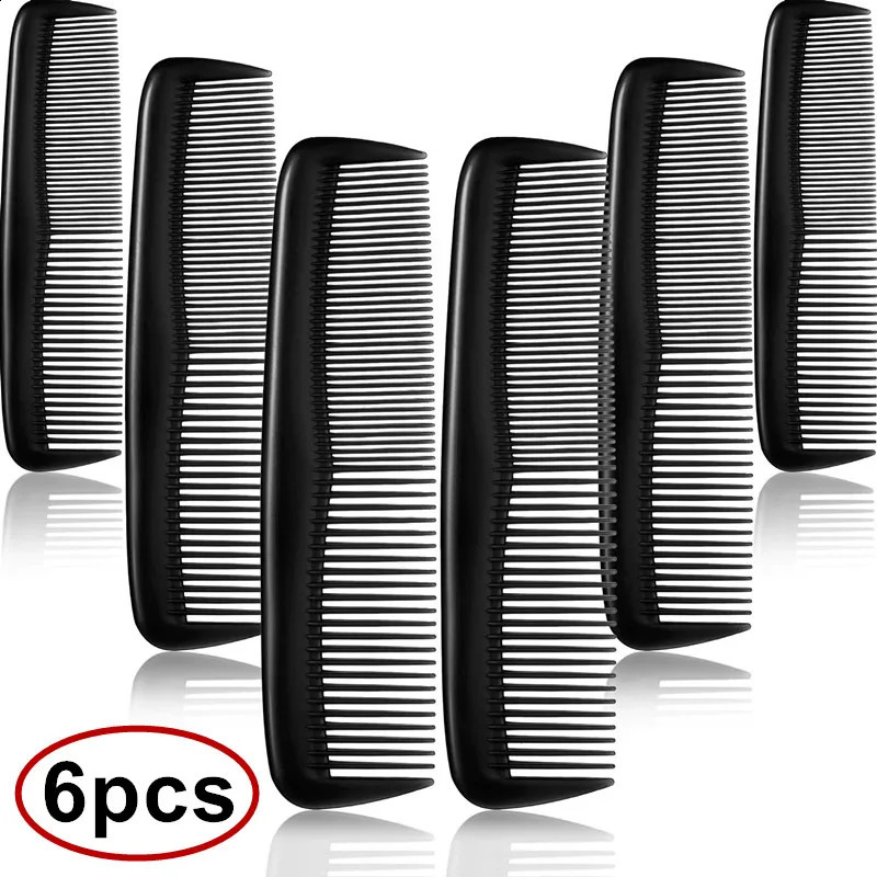 6Pcs/lot Anti-static Hair Combs Mini Double Side Hair Brush Pro Beard Comb Barber Comb Hair Styling Tools Salon Accessories 250103