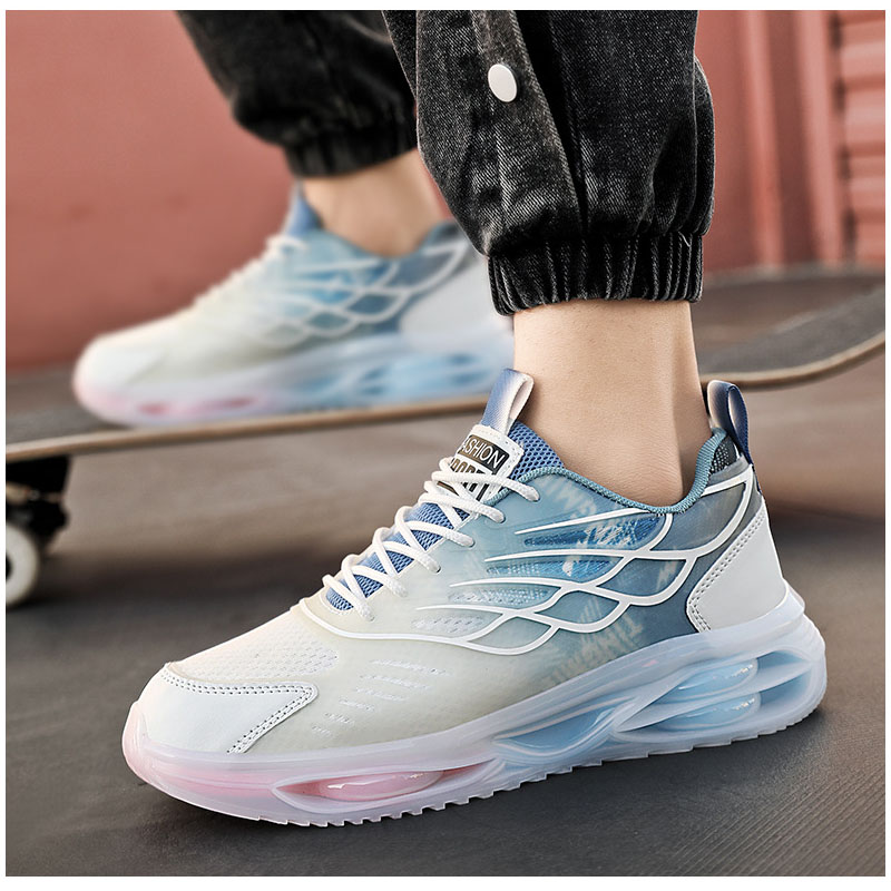 OULYLAN New Fashion Men's Shoes Mesh Glow Couple Sports Sneakers Women Leisure Elasticity Running Shoes for Men Women Youth Shoe