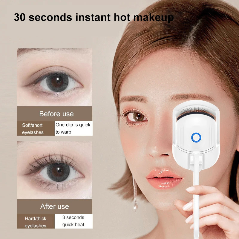Electric Eyelash Curler USB Rechargeable Temperature Control Ironing Eyelash Portable Shaping and Lasting Curling Eyelash 241226
