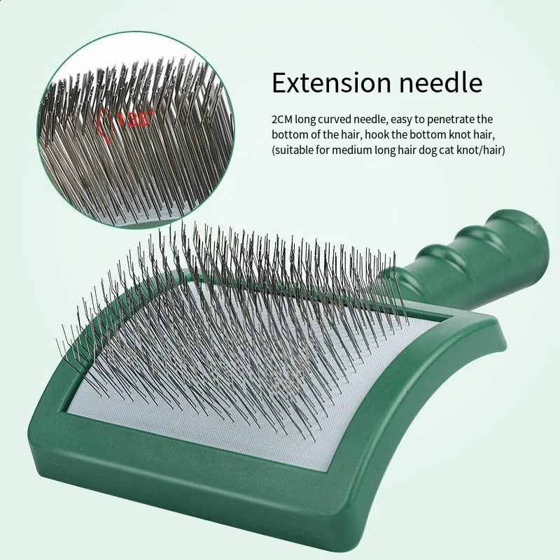 Pet Grooming Comb Shedding Hair Remove Needle Brush Slicker Massage Tool Large Dog Cat Pet Supplies Accessories 241226