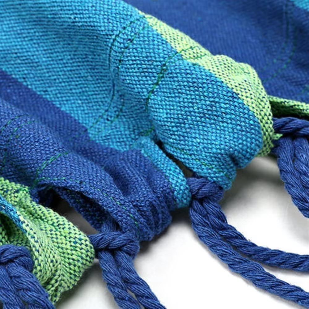 Outdoor Portable Canvas Cotton Hammock Camping Hanging Hammock Swing