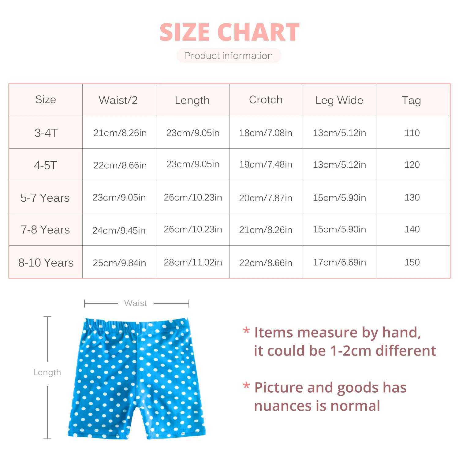 2pc Summer Kids Girls Shorts Cotton Safety Pant Underwear Girls Briefs Short Beach Pants Kids Girls Short Leggings For 3-10 Year W241227
