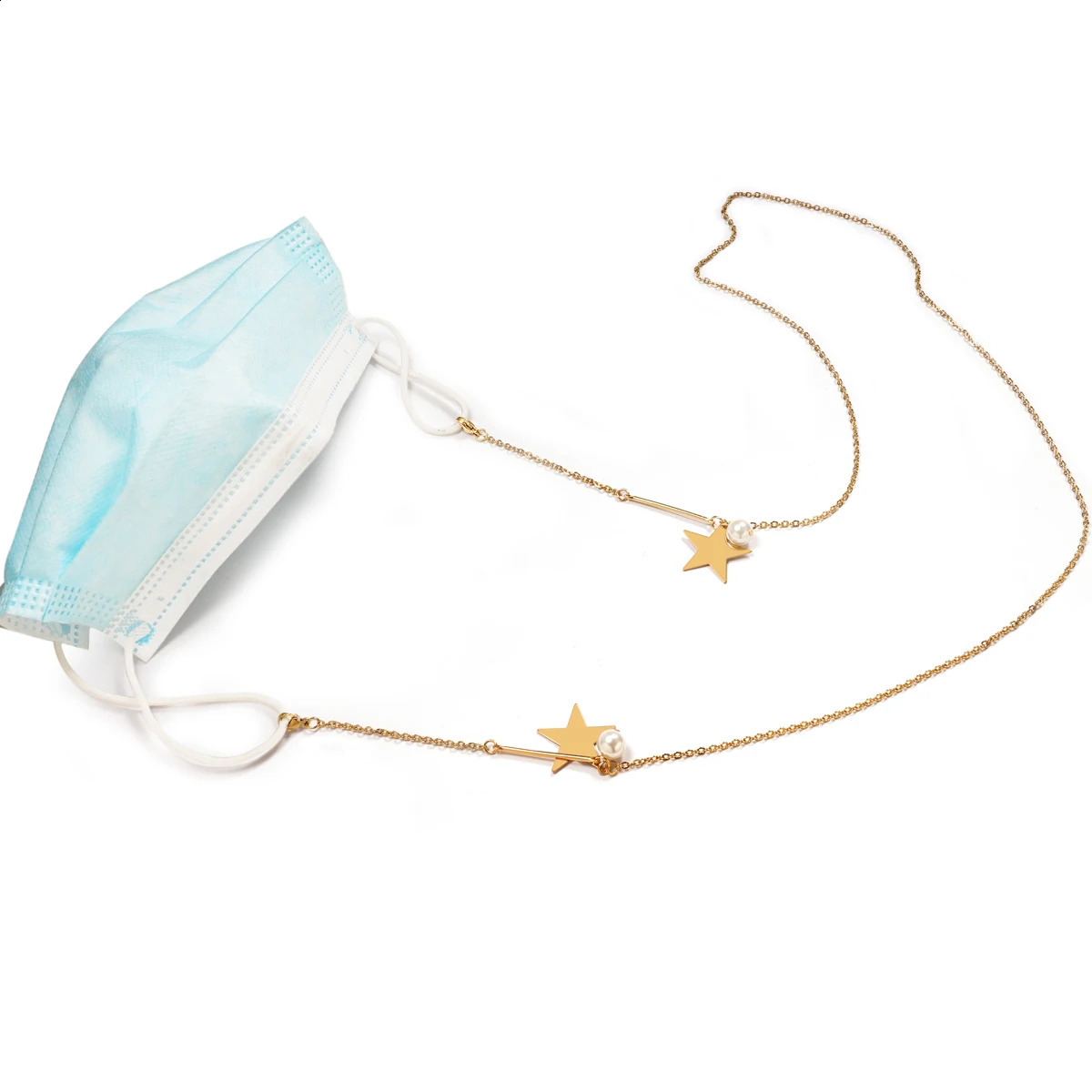 Vintage Handmade eyeglasses chain Pentagram accessories 80 cm Stainless Steel Chain Lanyard sunglasses glasses 241226