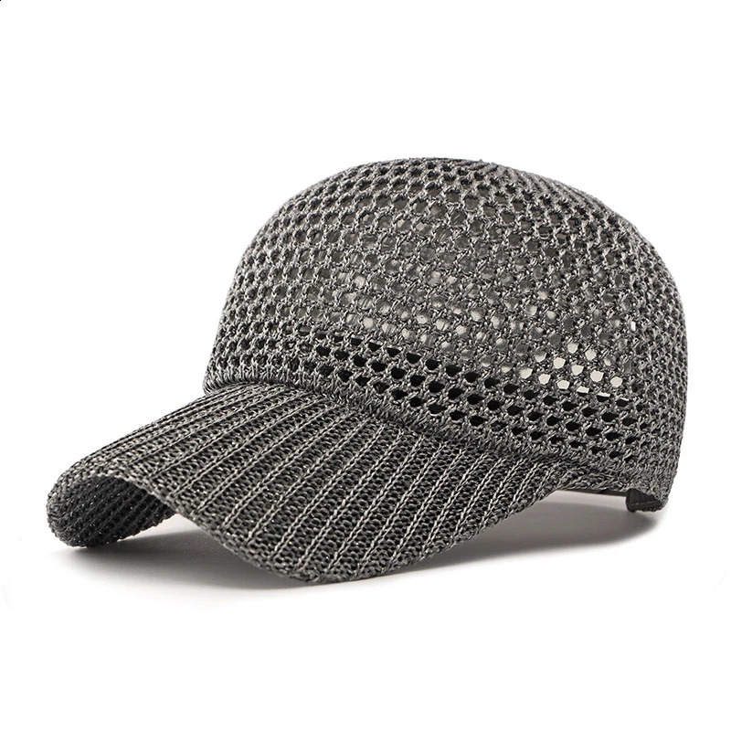Baseball Cap For Women Summer Hollow Breathable Sun Hats Outdoor Sports Mesh Hat Bone Gorras Trucker Cap 241226