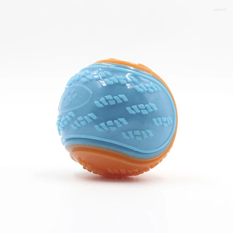 Update Dogs Interactive Toys Soft TPR For Dog Pet Teeth Cleaning Bite Resistance Squeaky Ball Toy