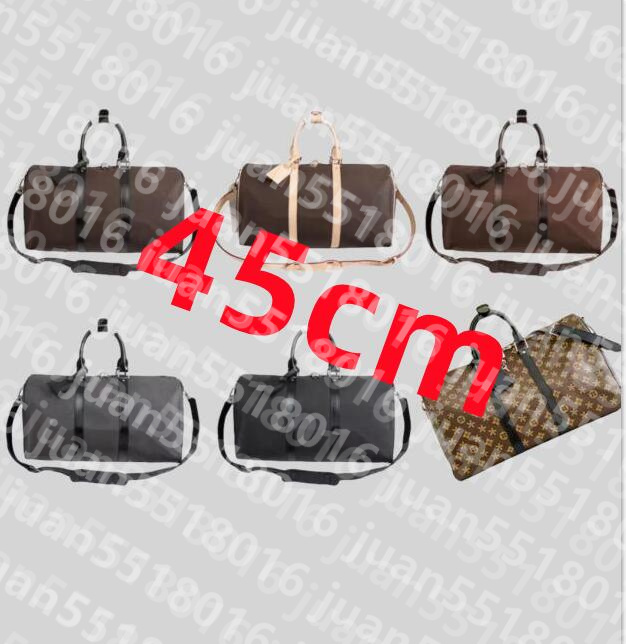 High Quality Hot Designer Duffle Bag Men Women Fashion Travel Bag Large Capacity Zipper Shoulder Crossbody Travel Bag 45cm