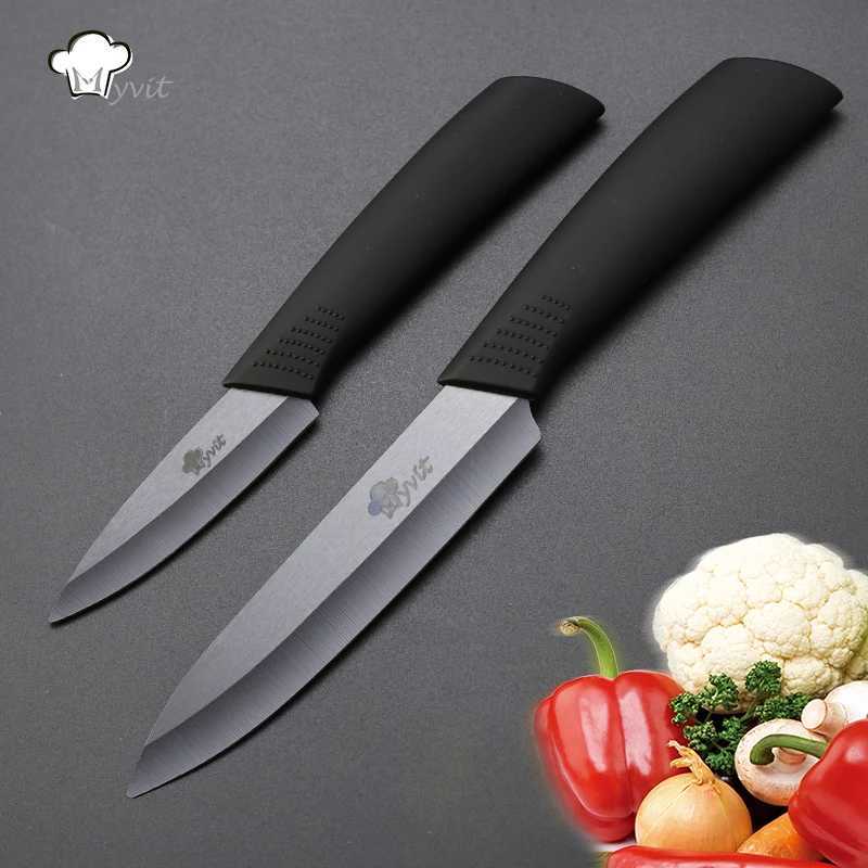 Kitchen Ceramic Knife 3 Paring 5 Slicing Ceramic Knife Black Blade Kitchen Blade Cooking Tool Y241227