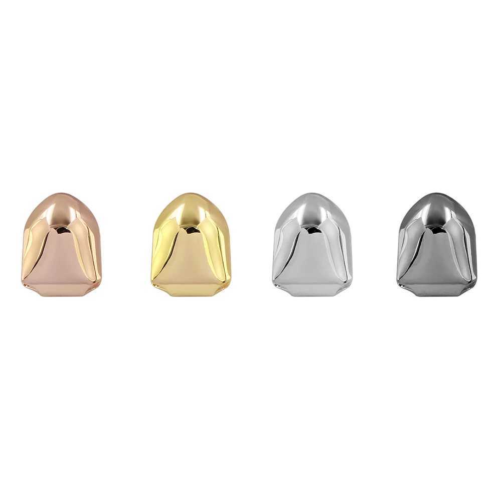 GUCY New Hip Hop Single Tooth Grill C Top and Bottom Grill W241227