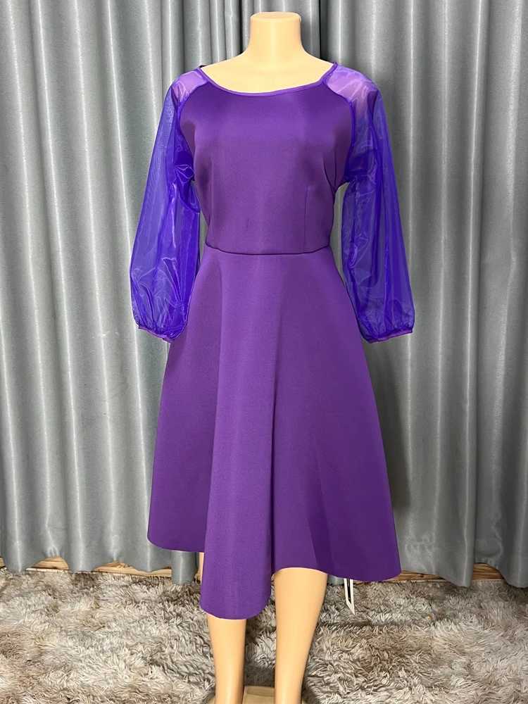Wedding Party Womens Puff Sleve Midi Robe Dubai African Evening Dress 2024 Fashion Dress Elegant Womens Dress Boubou X241226