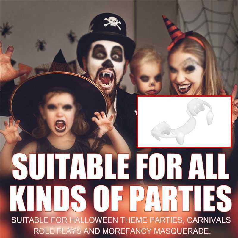 Festival Party Halloween Role-Playing Retractable Vampire Teeth Werewolf Teeth Zombie Teeth Vampire Dentures Holiday Party Props W241227