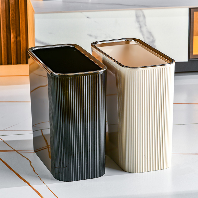 Compact PET Trash Bin with Unique Slot Opening and Sturdy Locking Mechanism