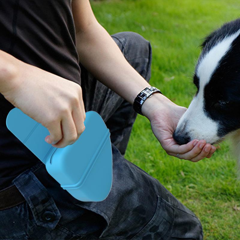 Portable Dog Treat Bag Silicone Treat Bag Fanny Pack Dog Training With Waist Clip For Pet Snacks Dog Walk Leash