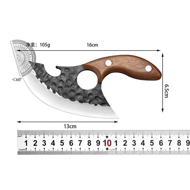 Forged But Kitchen Knife Accessories Handmade Household Chef Cook Knife Boning Knives for Meat Cleaver Vegetables Cutter Y241227