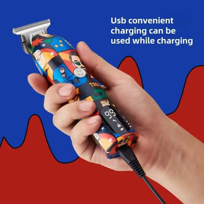 2024 New Electric Graffiti Hair Clipper and shaver set Professional Household Oil Head Carving Mens Trendy Shaver Hair Clipper W241227