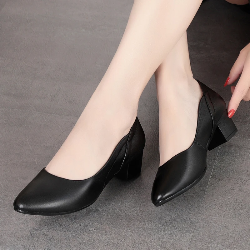 AIYUQI Women Shoes Ladies Footwear Autumn Genuine Leather Women Shoes Lady Formal Wear Female Office Shoes
