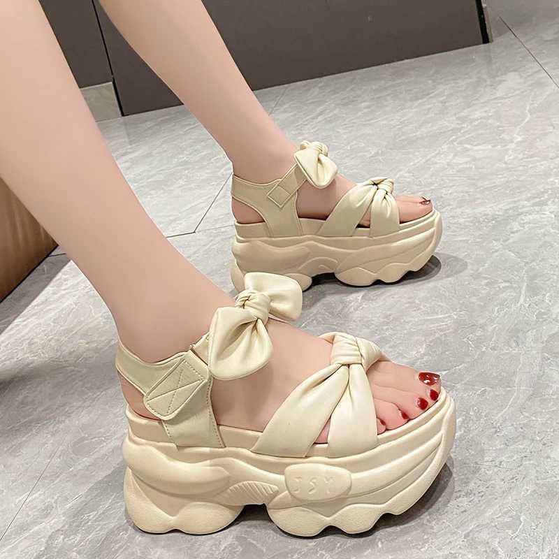 High Quality Sandals Comfort Shoes for Women Muffins shoe Clogs With Heel Suit Female Beige New Sports Flat Thick Girls Black Fashion No T241227