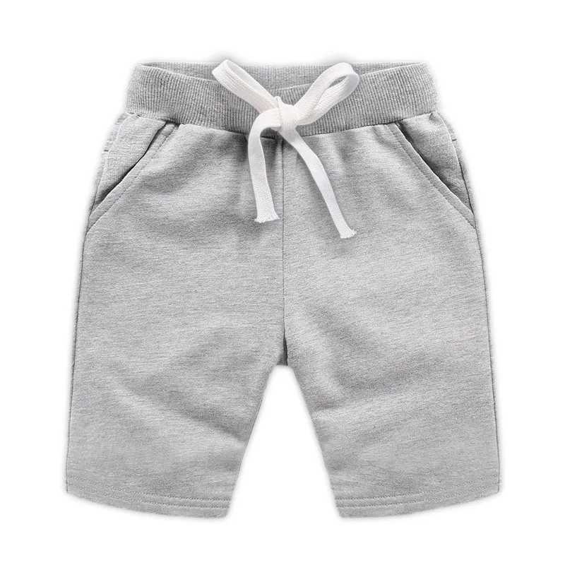 DE PEACH Unisex Summer Cotton Baby Boys Shorts Pants Teenager Kids Boys Girls Solid Casual Shorts For 1-12Years Children Clothes W241227