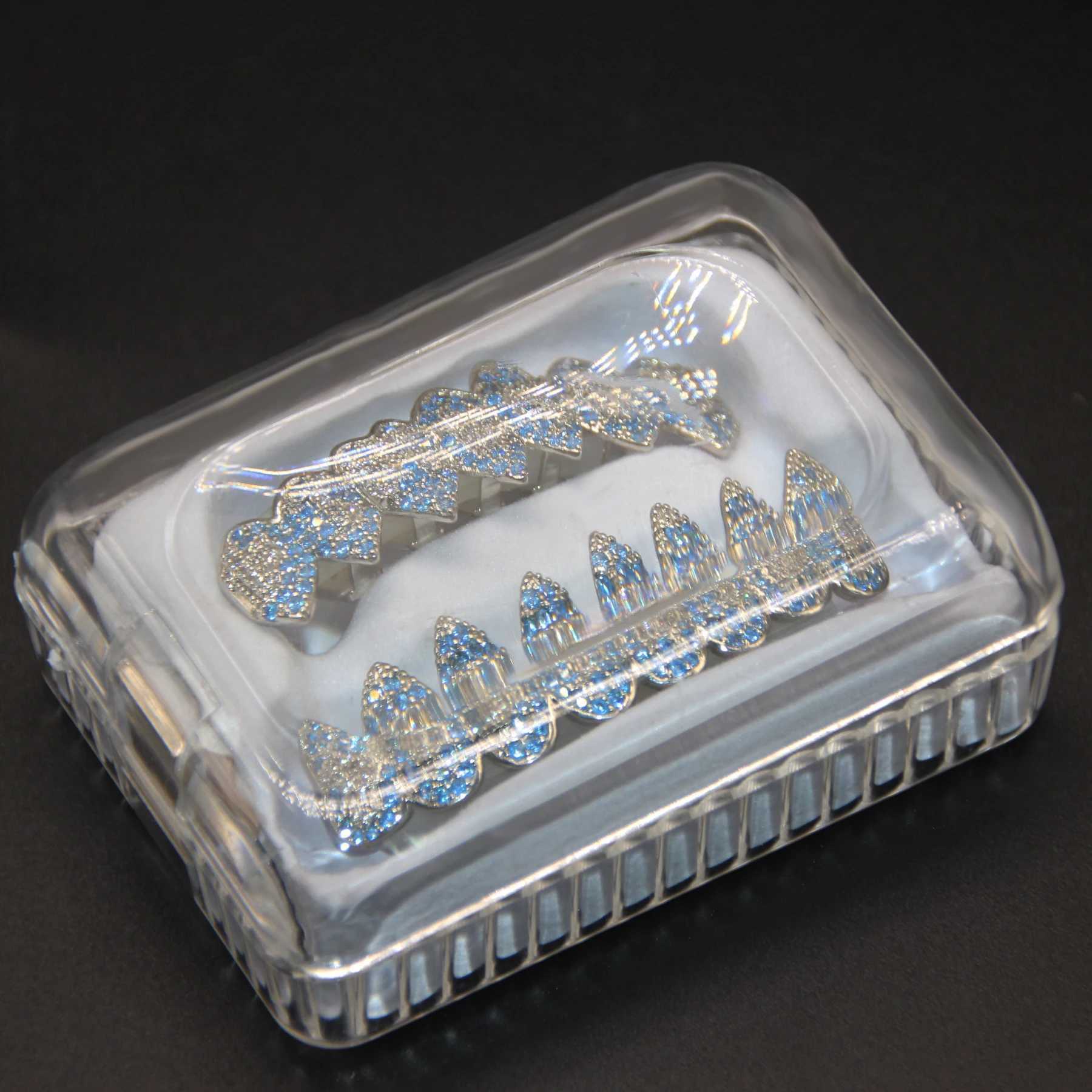 1pc Halloween New 1414Cool Teeth Decoration 8 Pointed Teeth Style Vampire Zircon Hip Hop Teeth Decoration Neutral False Teeth Co W241227