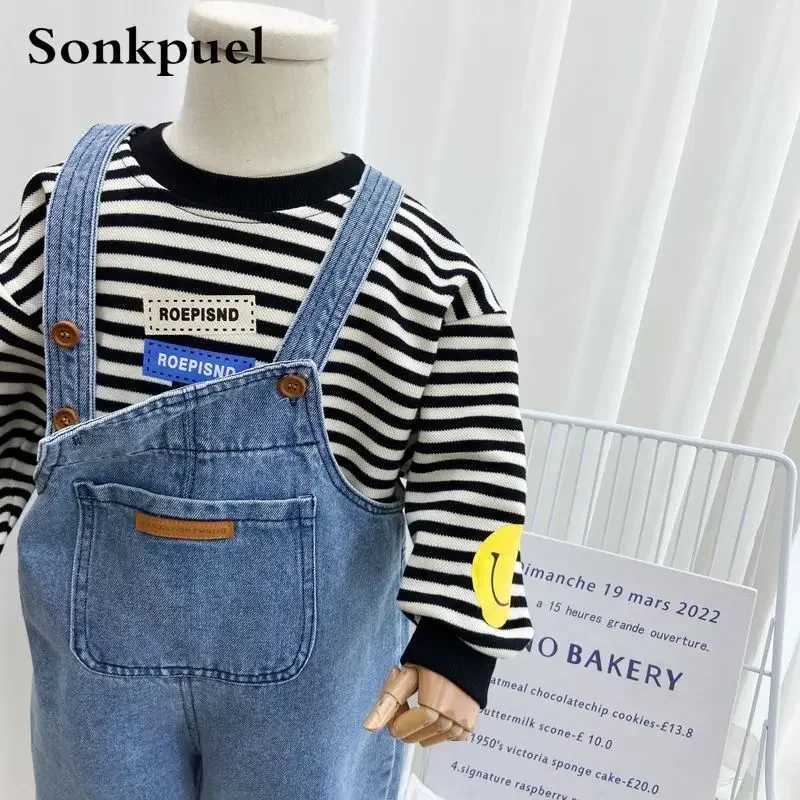 Childrens bag clothes boys autumn pants 2024 new baby bag clothes spring and summer jeans girls pants W241227