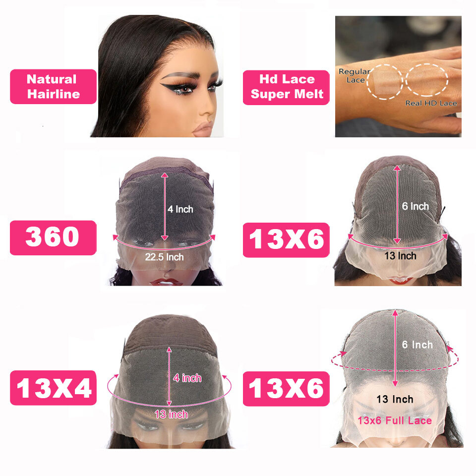 Kiss Love Body Wave 13X4/13X6 Front Pre Plucked 5X5 HD Closure Wigs 360 Human Hair Lace Frontal Wig
