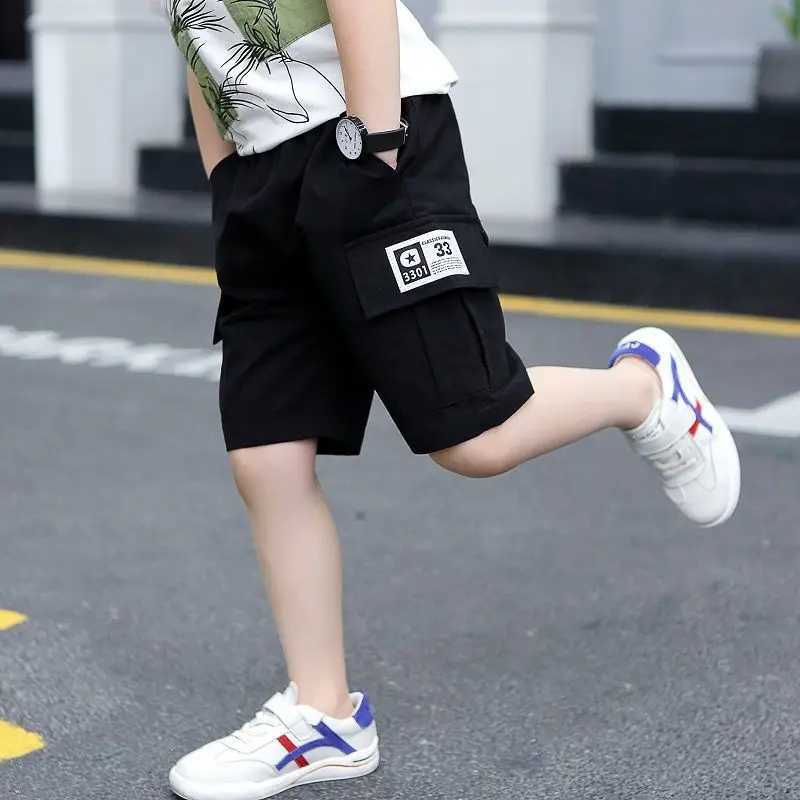 New Baby Boy Shorts Summer Boys Sports Camouflage Loose Shorts Elastic Waist Teen Trousers Childrens Clothes 2-14 Years Old W241227