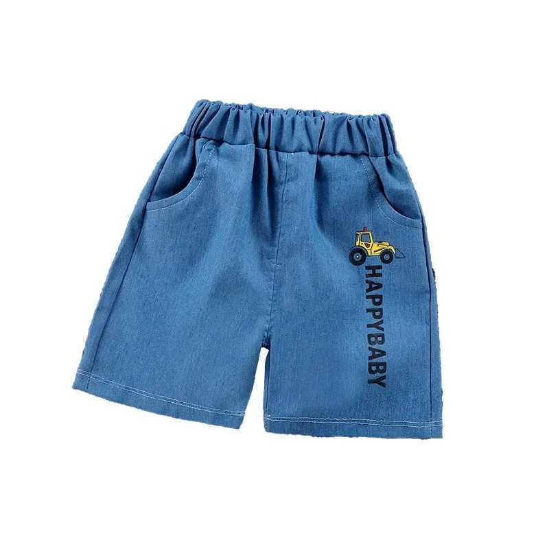 Boys Shorts 2024 Summer Fashion Jogger for Kids Denim Toddler Pants Soft Shorts for Girls 1-6years Children Outfits Clothing W241227