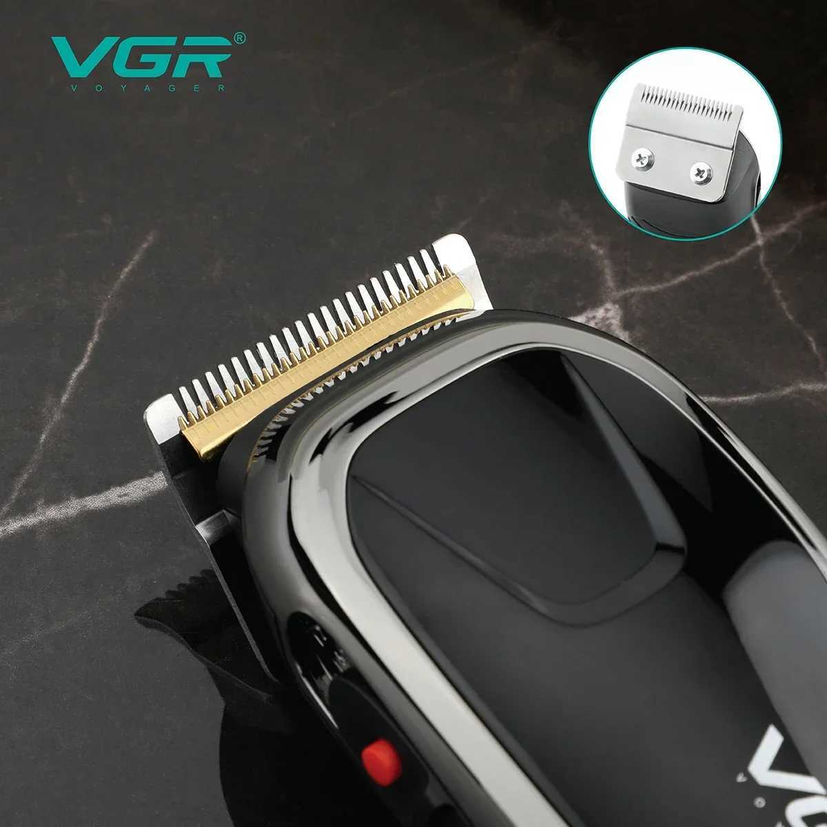 VGR Hair Clipper Professional Hair Cutting Machine Adjustable Barber Electric Hair Trimmer Wired Haircut Clipper for Men V-127 W241227