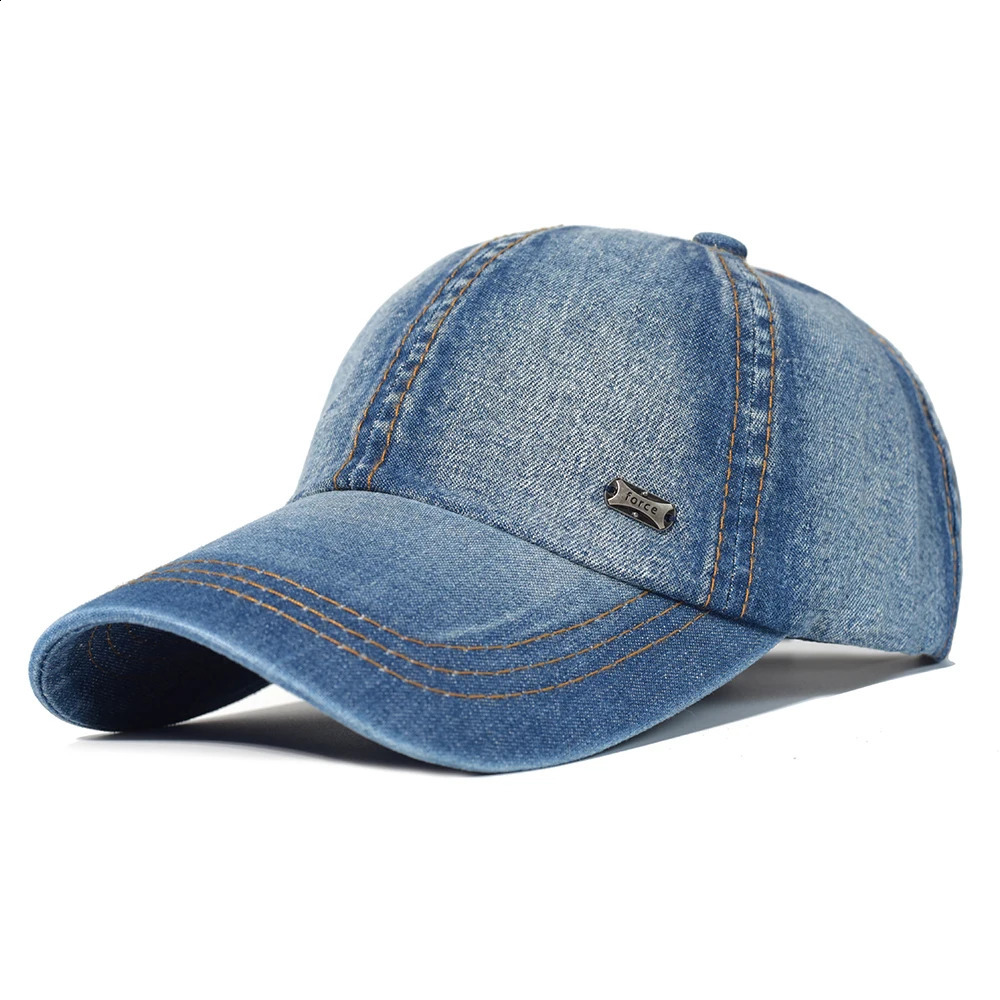 Vintage Washed Cotton Baseball Cap Men Women Denim Dad Hat Adjustable Trucker Style Low Profile 241227