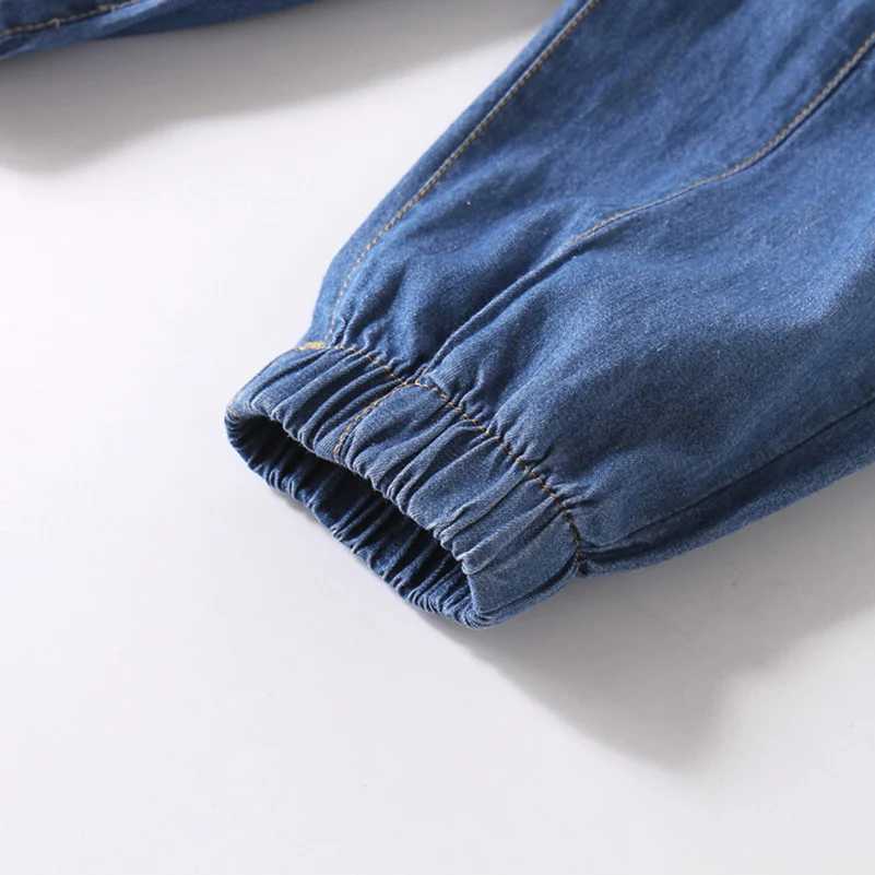 2024 Summer Boys Fashion Versatile Solid Color Combination Double Bag Mosquito proof Pants/Jeans 1-6 Years Old W241227