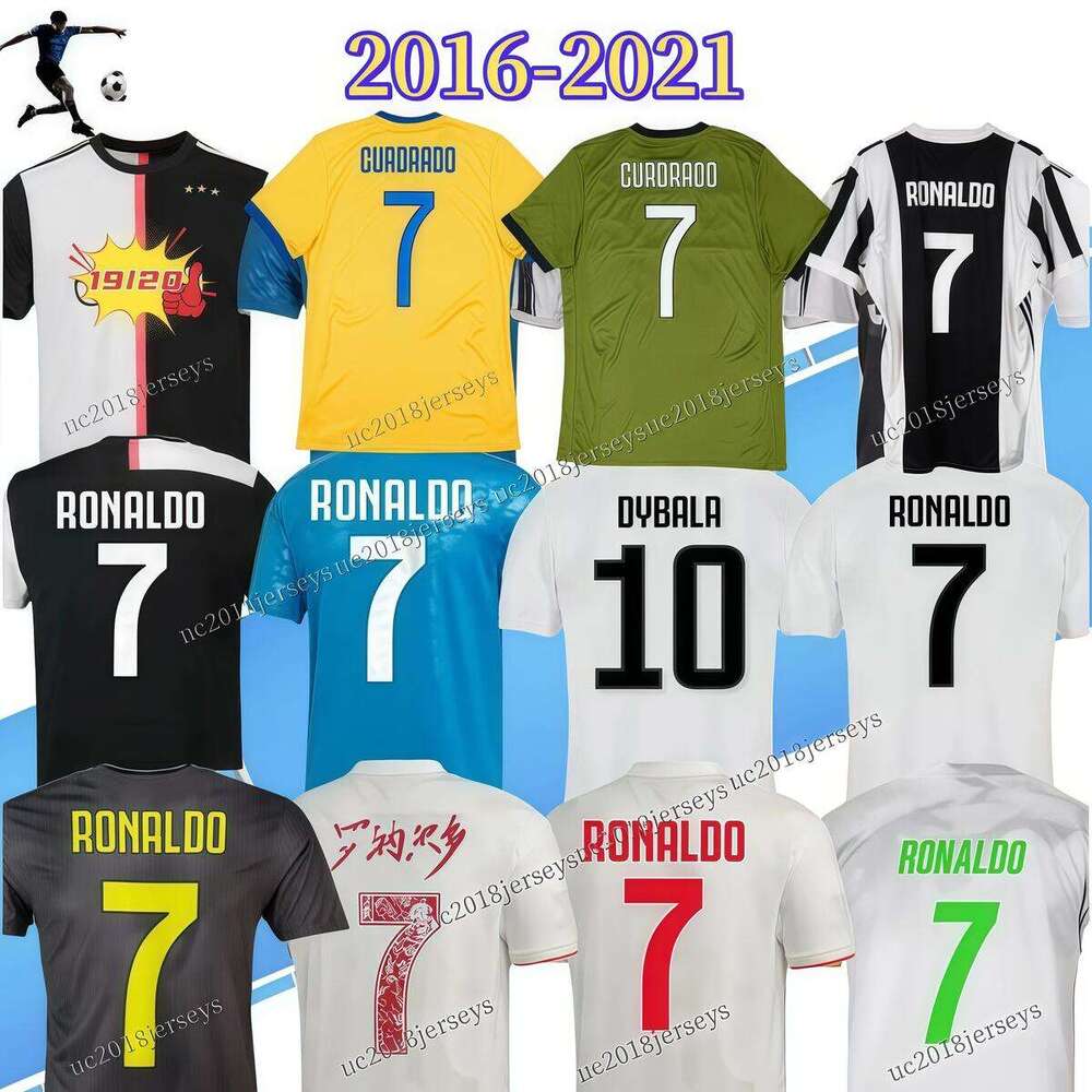 Retro 17 18 19 20 21 23 24 25 Ronaldo Chieli Dybala Soccer Jerseys 2018 2019 2020 2021 de Ligt Matuidi Bonucci D.Costa Bernardeschi Pjanic home away