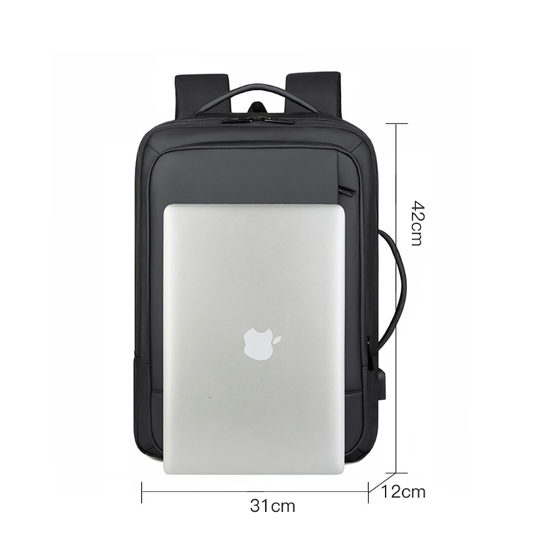 Rilibegan Men Travel Backpack Expand Oxford Big Capacity USB Business Male Computer Men Backpacks 241226