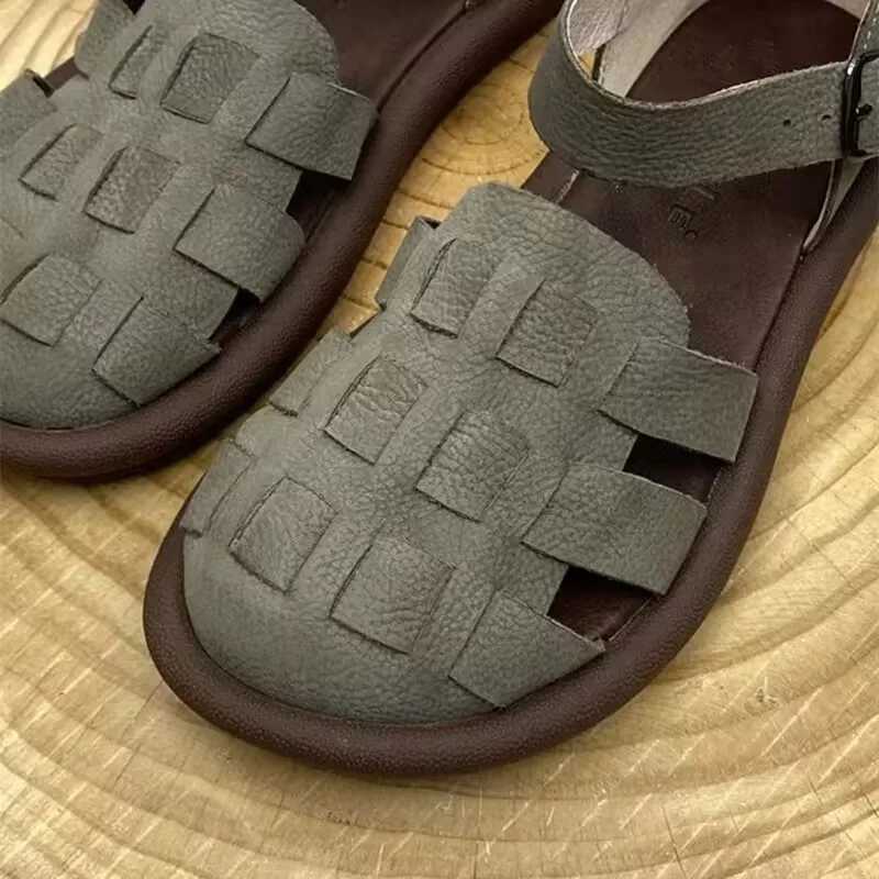 High Quality New Luxury Sandals Summer Shoes Women Strap Beach Sandals Gladistor Style Flat Heels Shoes Female Ladies Sandals Platform Shoes T241227