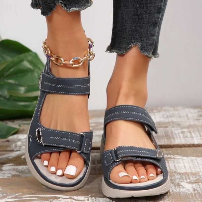 High Quality Summer Women Sandals Wedges Non-slip Women Casual Shoes Beach Open Toe Slippers comfor Fashion Women womens sandals New T241227