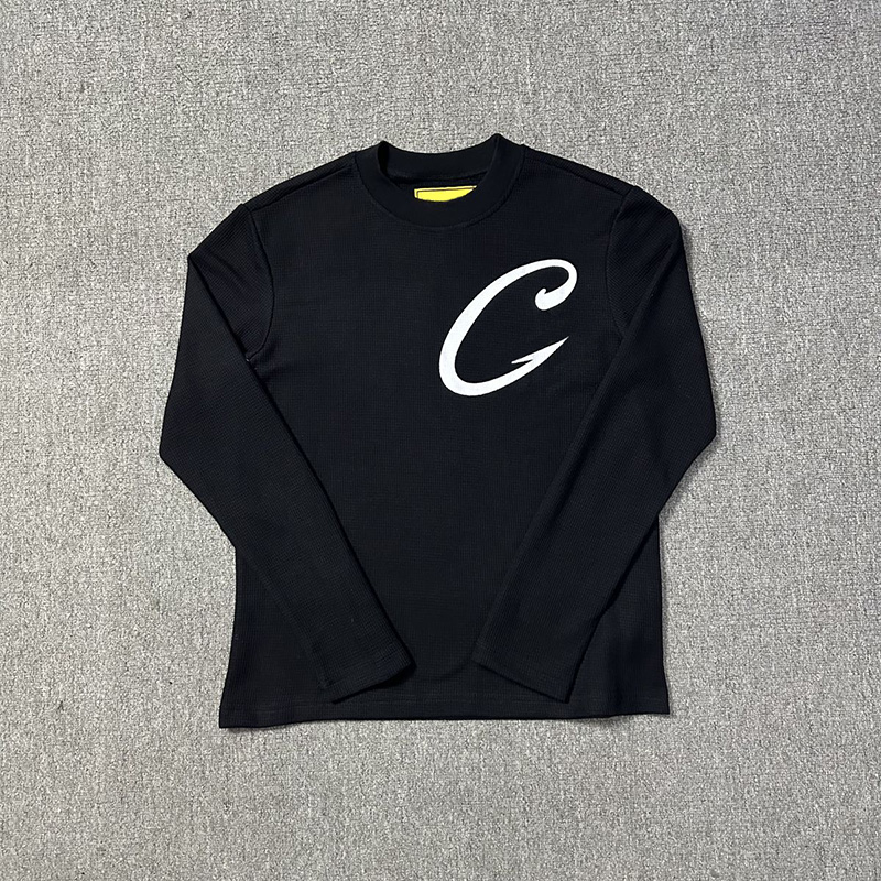 24ss Europe UK Heavy Made Five-pointed Star Waffle Long Sleeve Tee Men Designer t shirt Street skateboard Cotton Tshirt 0130