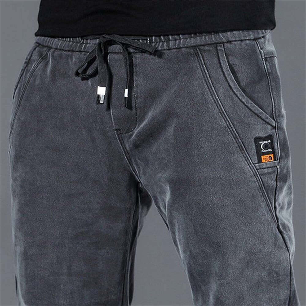 New Man pants Hip Hop Harem Jeans trousers Loose Joggers Denim Casual Sweatpants Korea Trousers Streetwear Men Clothing
