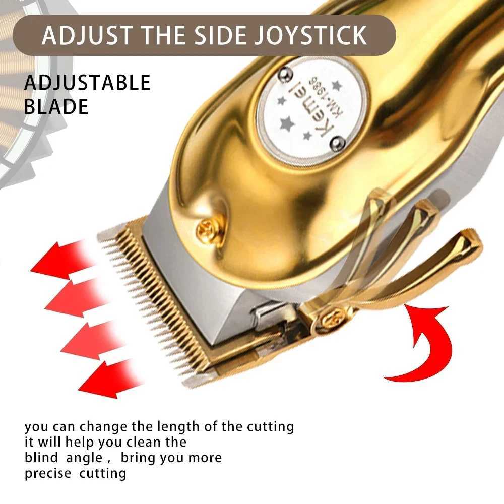 Kemei KM-1986 Hair Trimmer For Men Beard Trimmer Professional Hair Clipper Electric Razor Rechargeable Hair Cutting Machine W241227