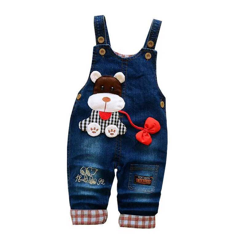 IENENS baby denim covers Dungarees childrens baby pants childrens jeans jumpsuit clothing Trousers W241227