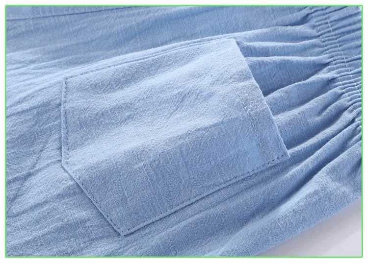 Boys shorts childrens shorts candy colors girls summer beach loose shorts casual pants cotton linen comfortable 2-10 years hot W241227