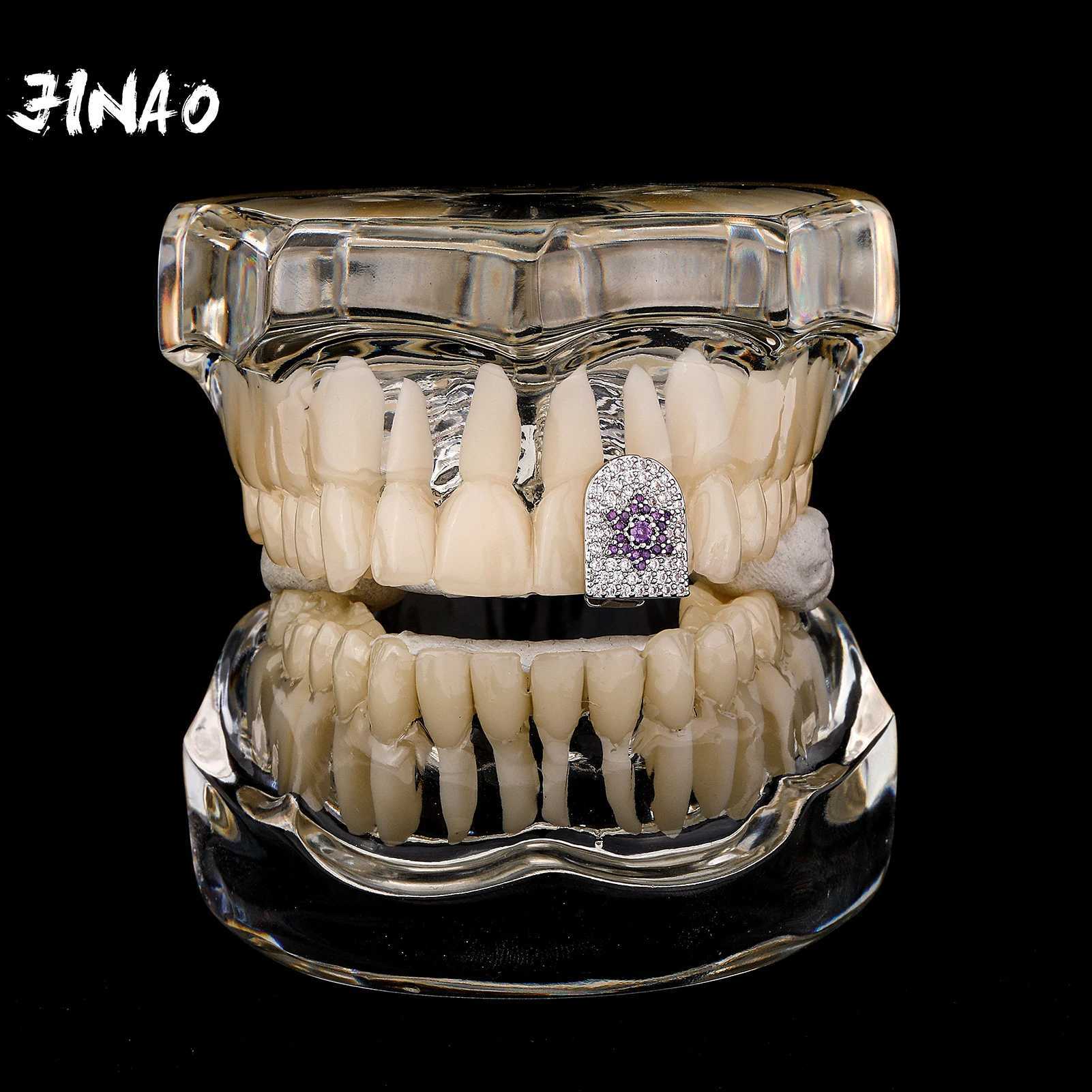 JINAO 2023 NEW HIP HOP Star Design High Quty Cravejado AAA+ Cubic Zircon Grillz Free Shipping Jewelry W241227