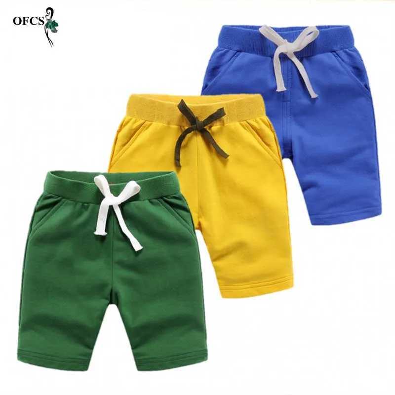 Hot Sale Baby Clothing Boys High Quality Colorful Shorts Summer Fashion Cotton Trousers Kids Solid Beach Shorts Childrens Pants W241227
